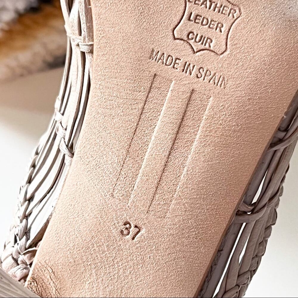 Miista Araxie Parchment Beige Slip-On Leather Mule Women’s Size 37 - Picture 8 of 8